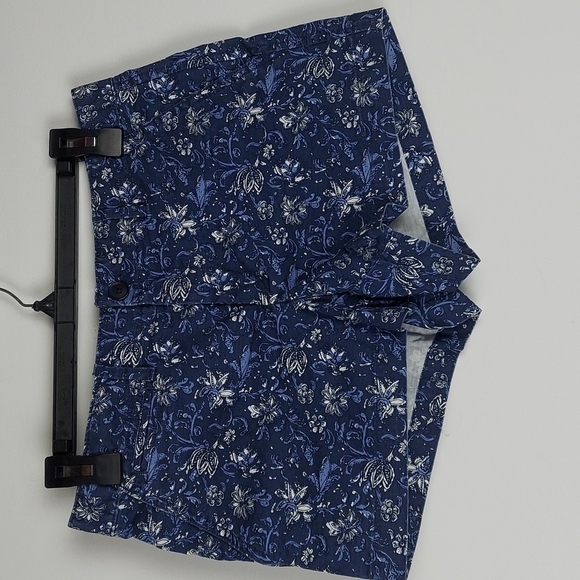 Blue Floral Denim Shorts by Gap size 0 - Picture 1 of 5